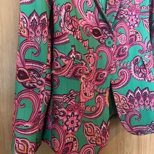 Alice and Olivia pink and green paisley blazer. Never worn. Size 0.